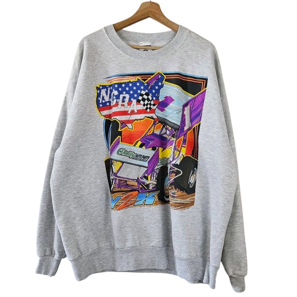 Jerzees Vintage 2000 NCRA Racing O Reilly Crew Neck Sweatshirt 2X